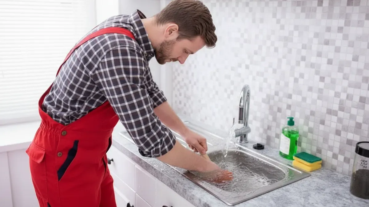 Verstopfte Spüle selbst mit einfachen Mitteln befreien